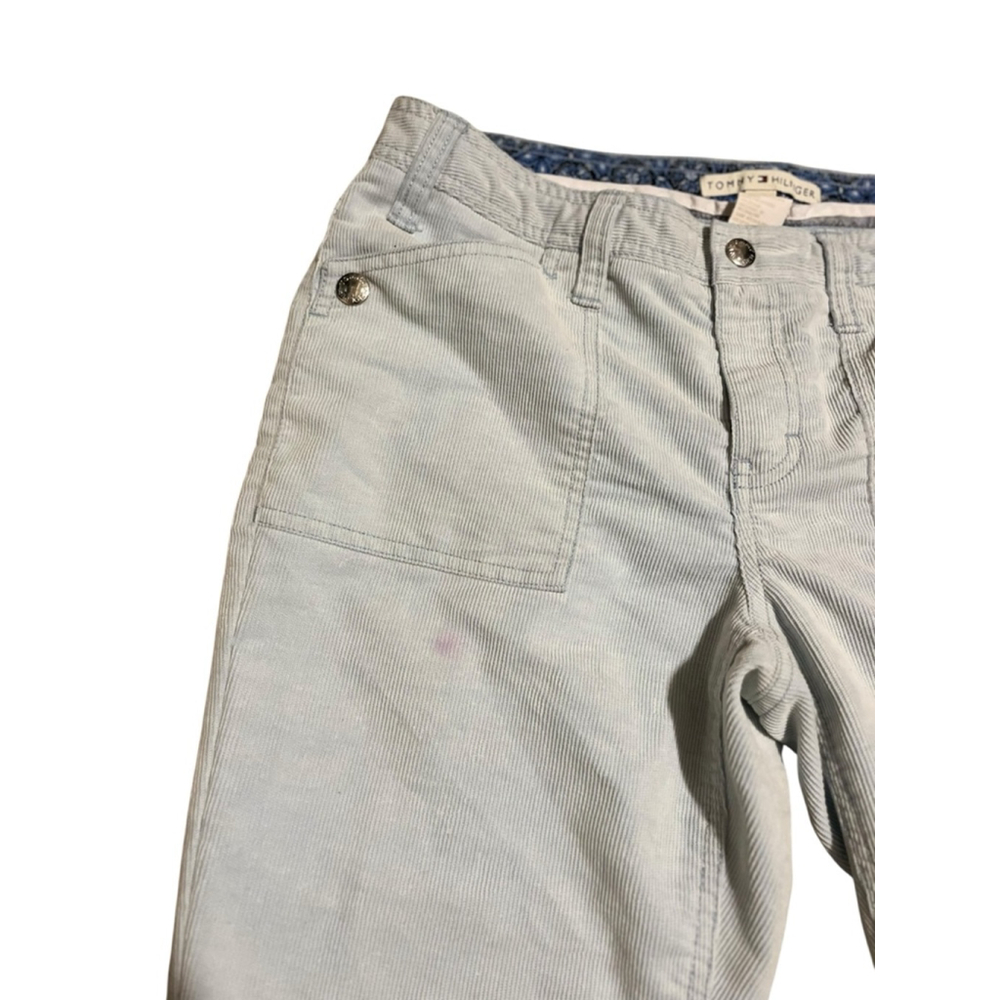 Women's Tommy Hilfiger Light Blue Corduroy Boot Cut Pants Size 8 - Picture 2 of 6